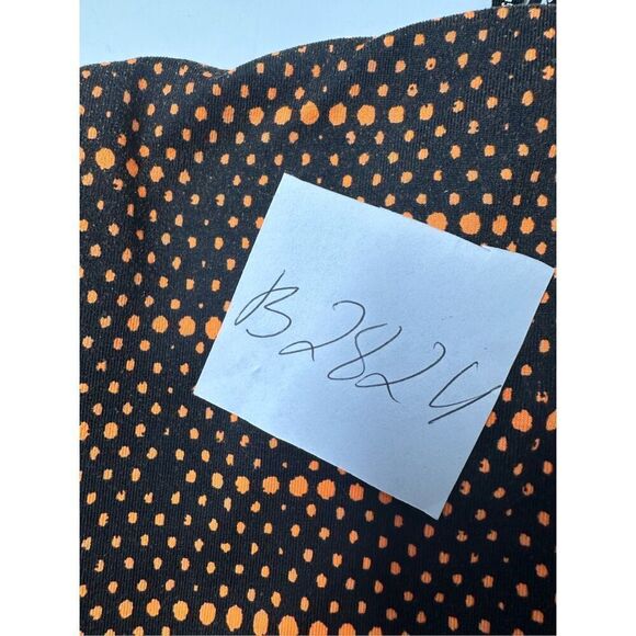 Nike Women's Dri Fit Epic Run Printed Capri Black/Orange Size M - Picture 16 of 16